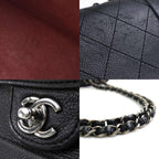 Black Leather Chanel Crossbody Bag