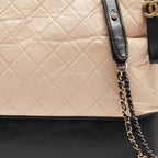 Black Leather Chanel Shoulder Bag