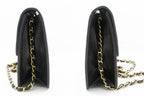 Black Leather Chanel Crossbody Bag