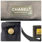 Black Leather Chanel Travel Line