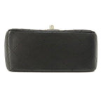 Black Leather Chanel Shoulder Bag