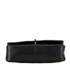 Black Leather Chanel Shoulder Bag