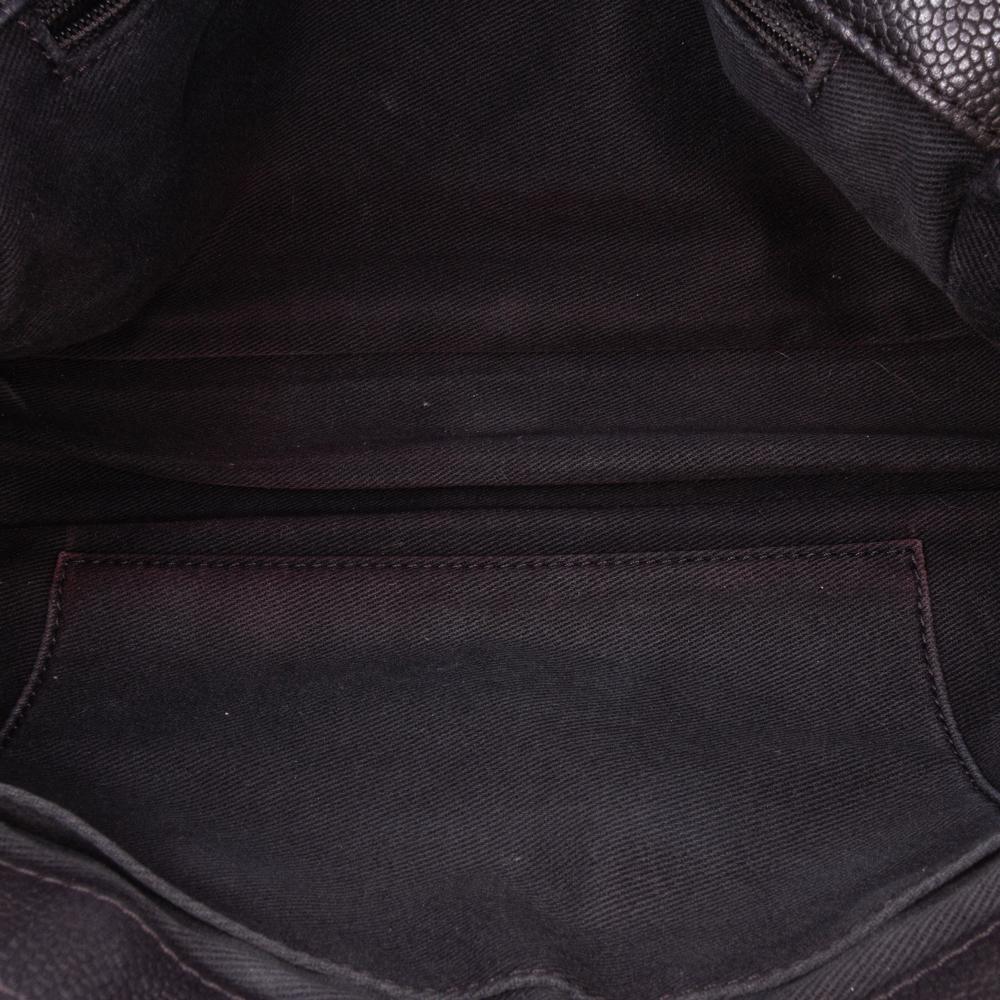 Black Leather Chanel Flap Bag