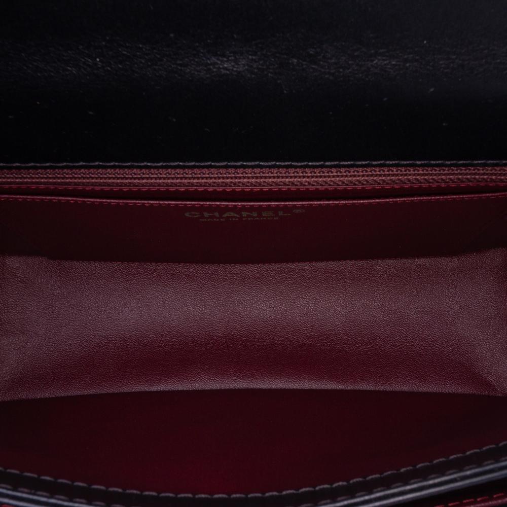 Black Leather Chanel Flap Bag