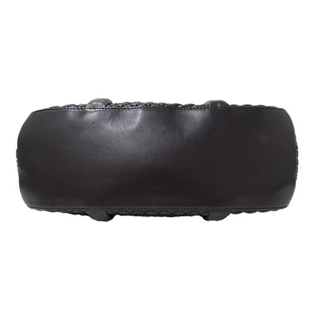 Black Leather Chanel Shoulder Bag