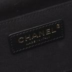 Black Leather Chanel Shoulder Bag