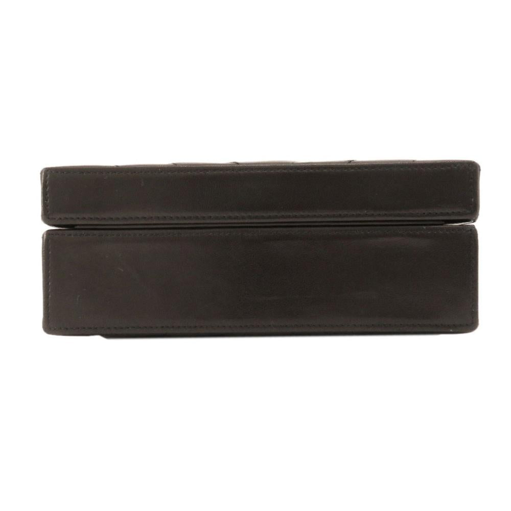 Black Leather Chanel Travel Bag