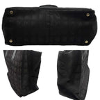 Black Leather Chanel Travel Line