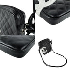 Black Leather Chanel Shoulder Bag