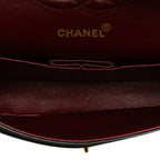 Black Leather Chanel Flap Bag