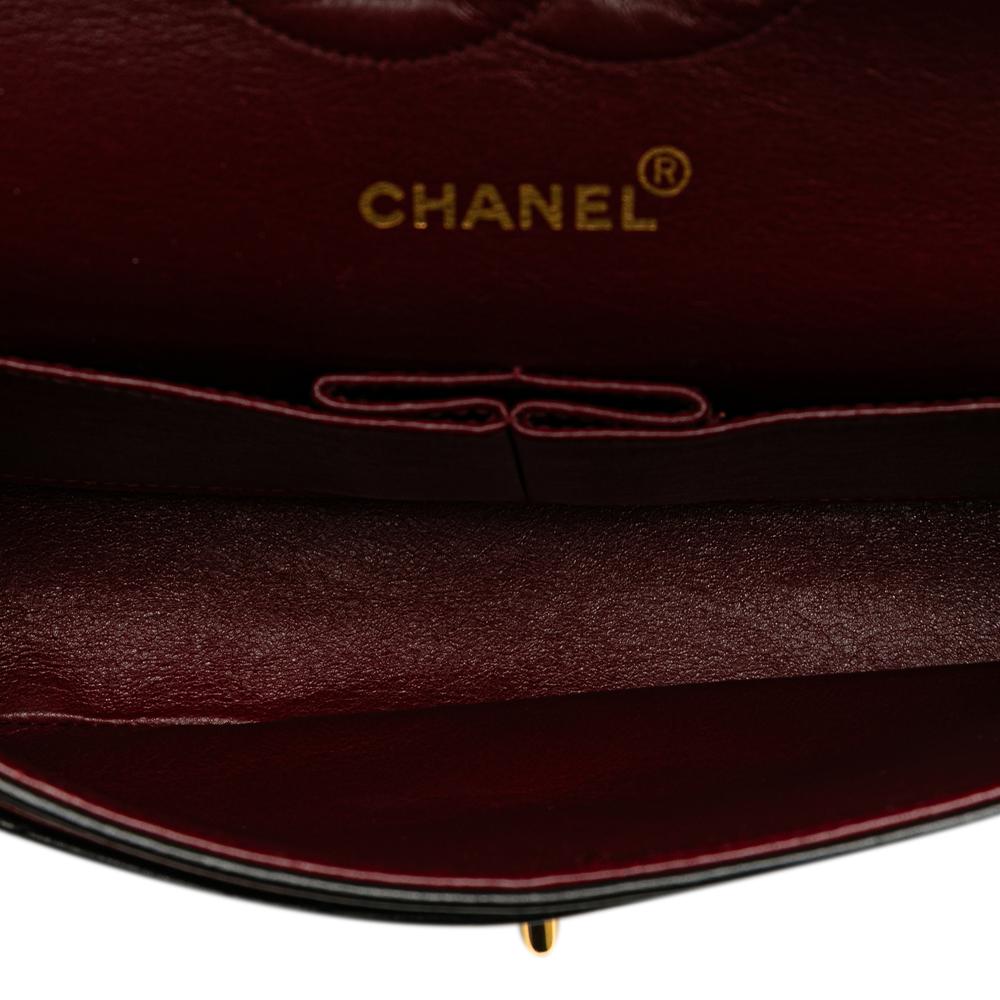 Black Leather Chanel Flap Bag