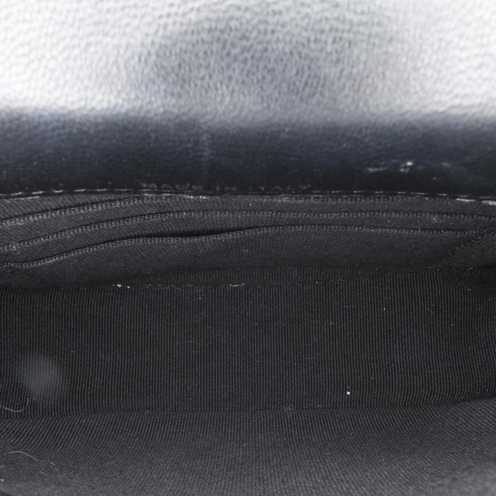 Black Leather Chanel Crossbody Bag
