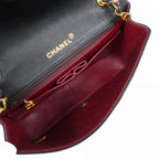 Black Leather Chanel Shoulder Bag