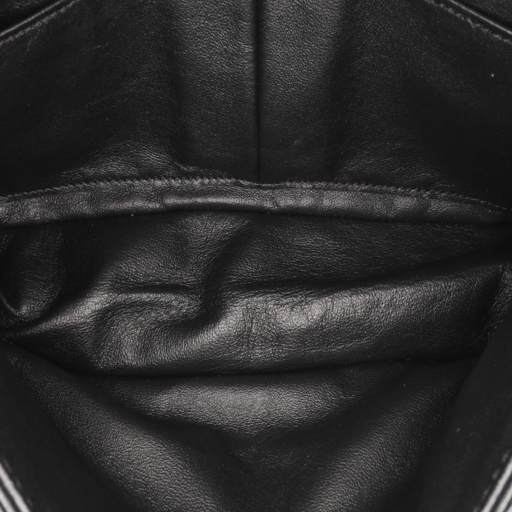 Black Leather Chanel Flap Bag