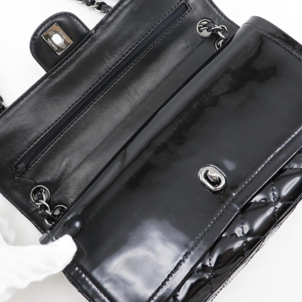 Black Leather Chanel Shoulder Bag