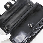 Black Leather Chanel Shoulder Bag