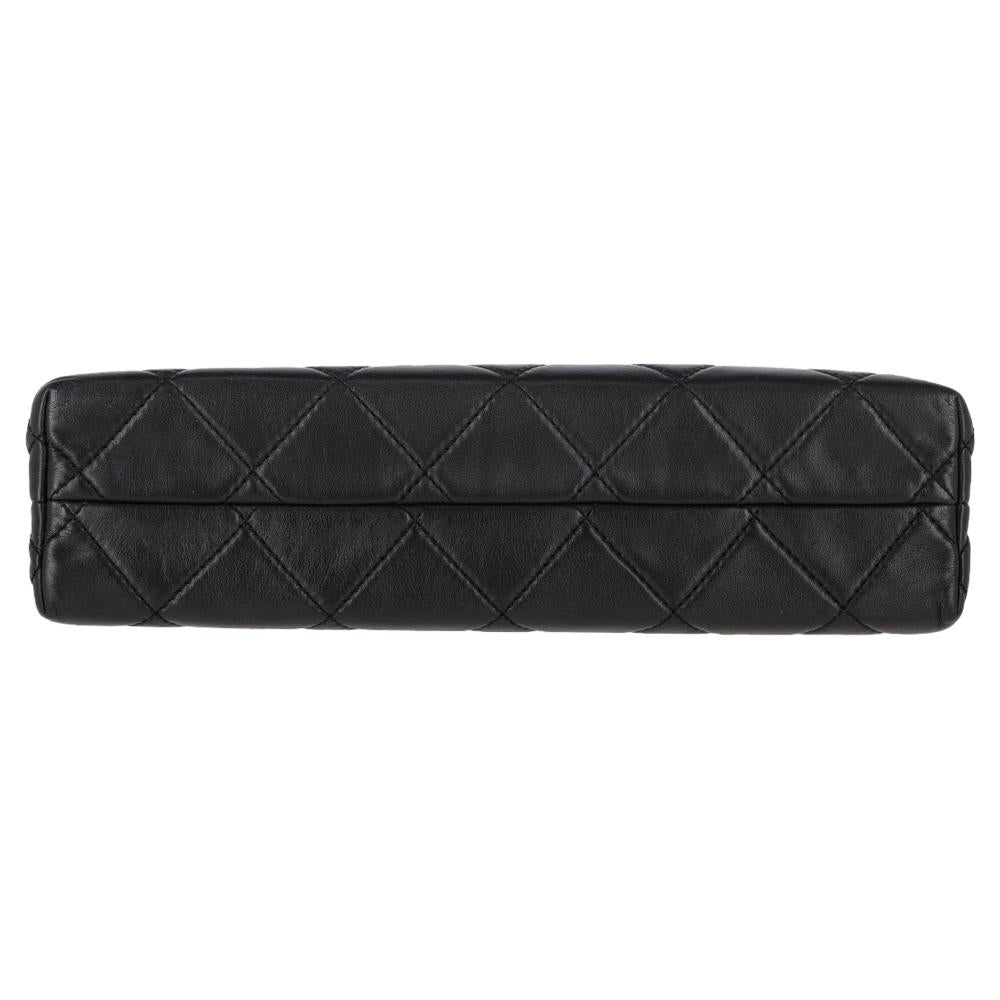 Black Leather Chanel Flap Bag