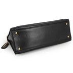 Black Leather Chanel Shoulder Bag