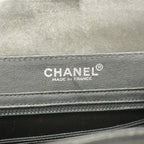 Black Leather Chanel Shoulder Bag