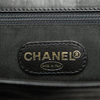 Black Leather Chanel Backpack