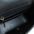 Black Leather Chanel Shoulder Bag