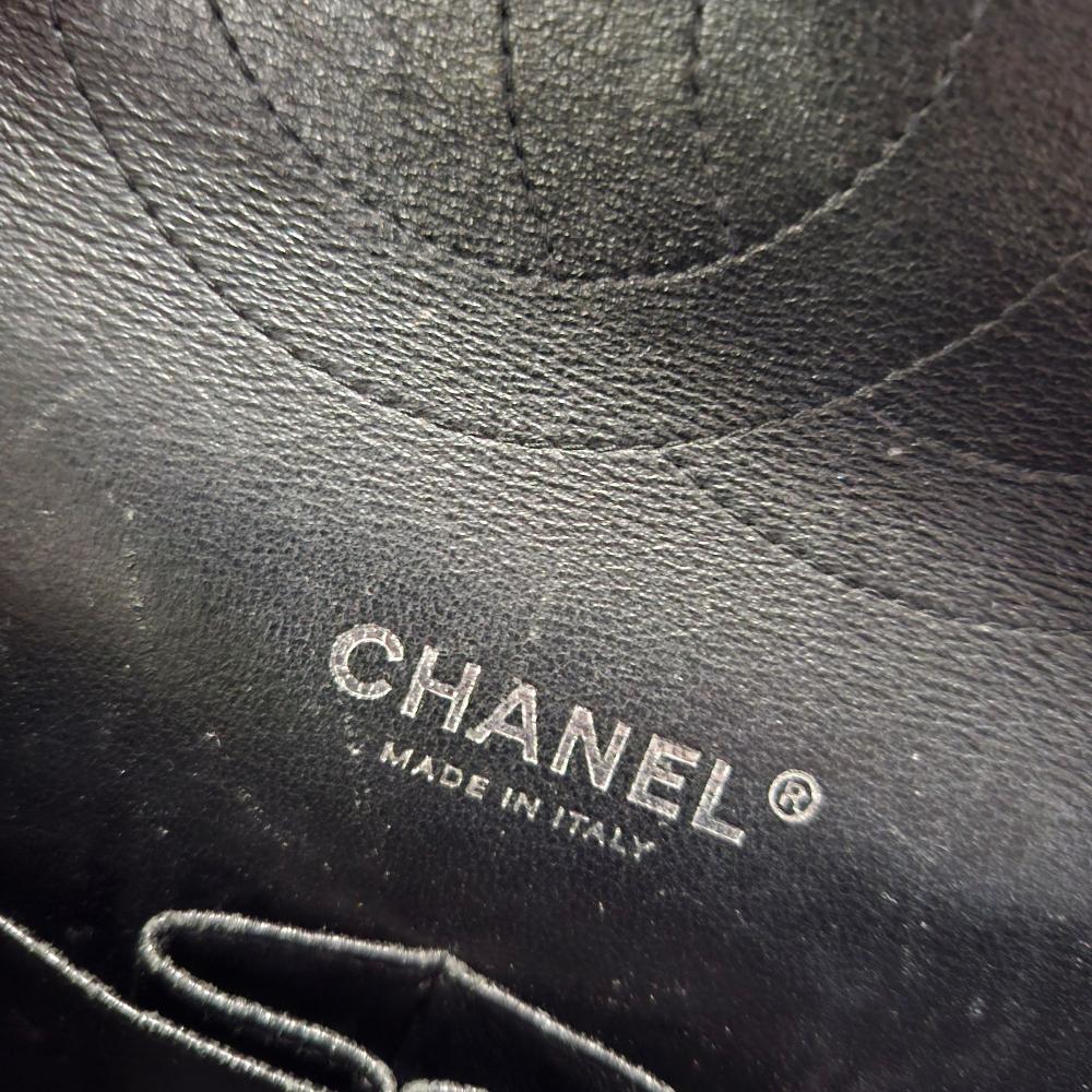 Black Leather Chanel Flap Bag