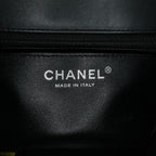 Black Leather Chanel Flap Bag