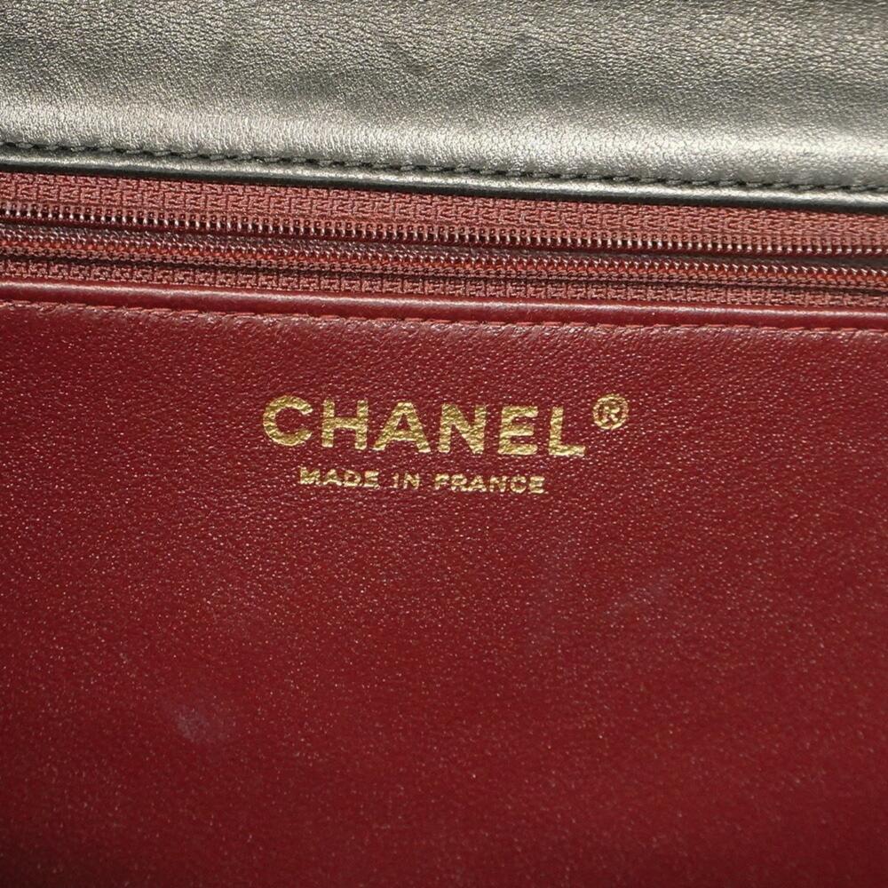 Black Leather Chanel Shoulder Bag