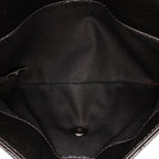 Black Leather Chanel Flap Bag