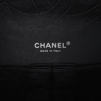Black Leather Chanel Flap Bag