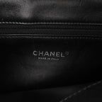 Black Leather Chanel Flap Bag