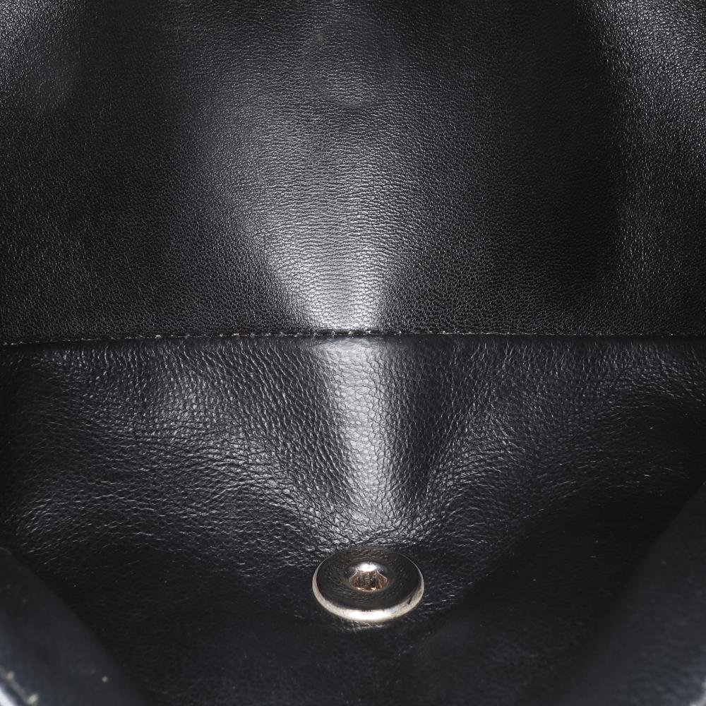 Black Leather Chanel Flap Bag