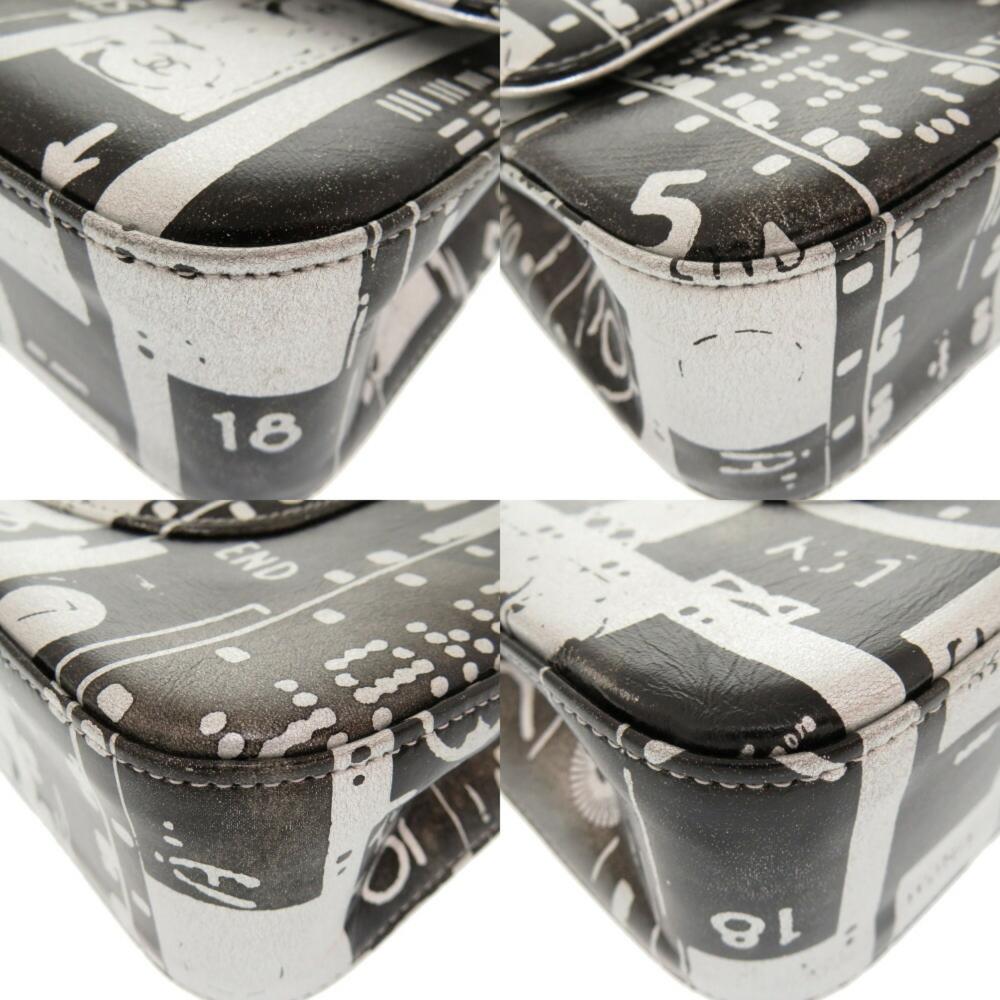 Black Leather Chanel Flap Bag