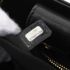 Black Leather Chanel Crossbody Bag