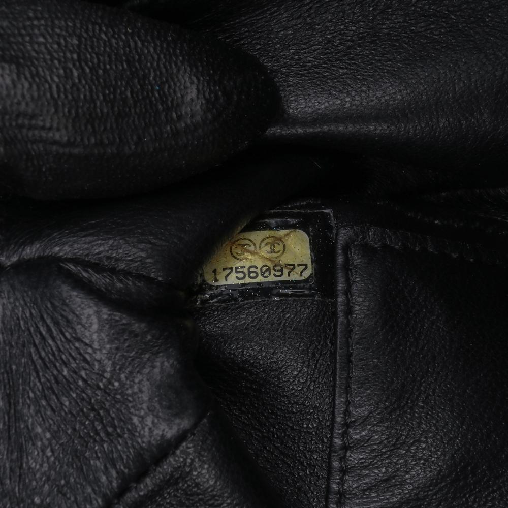 Black Leather Chanel Flap Bag