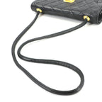 Black Leather Chanel Shoulder Bag