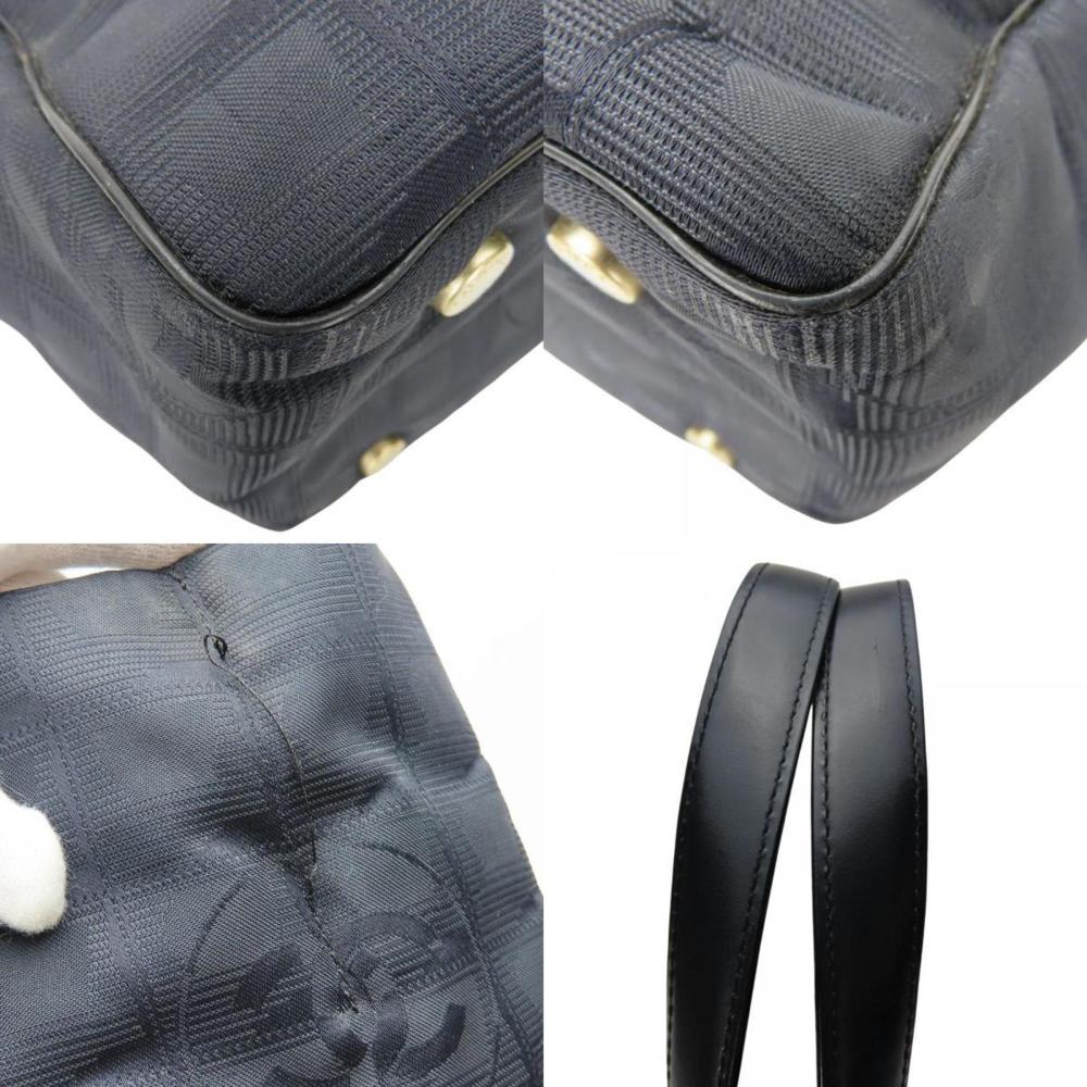 Black Leather Chanel Travel Line