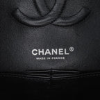 Black Leather Chanel Flap Bag