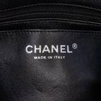 Black Leather Chanel Flap Bag