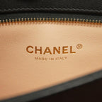 Black Leather Chanel Shoulder Bag