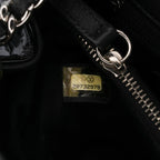 Black Leather Chanel Flap Bag