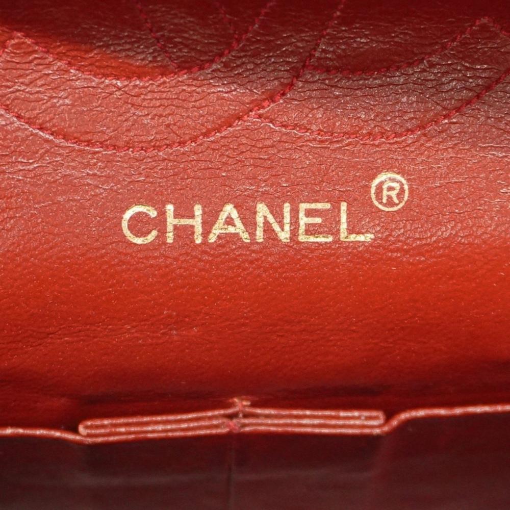 Black Leather Chanel Flap Bag