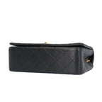 Black Leather Chanel Shoulder Bag