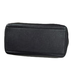 Black Leather Chanel Shoulder Bag