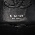 Black Leather Chanel Flap Bag