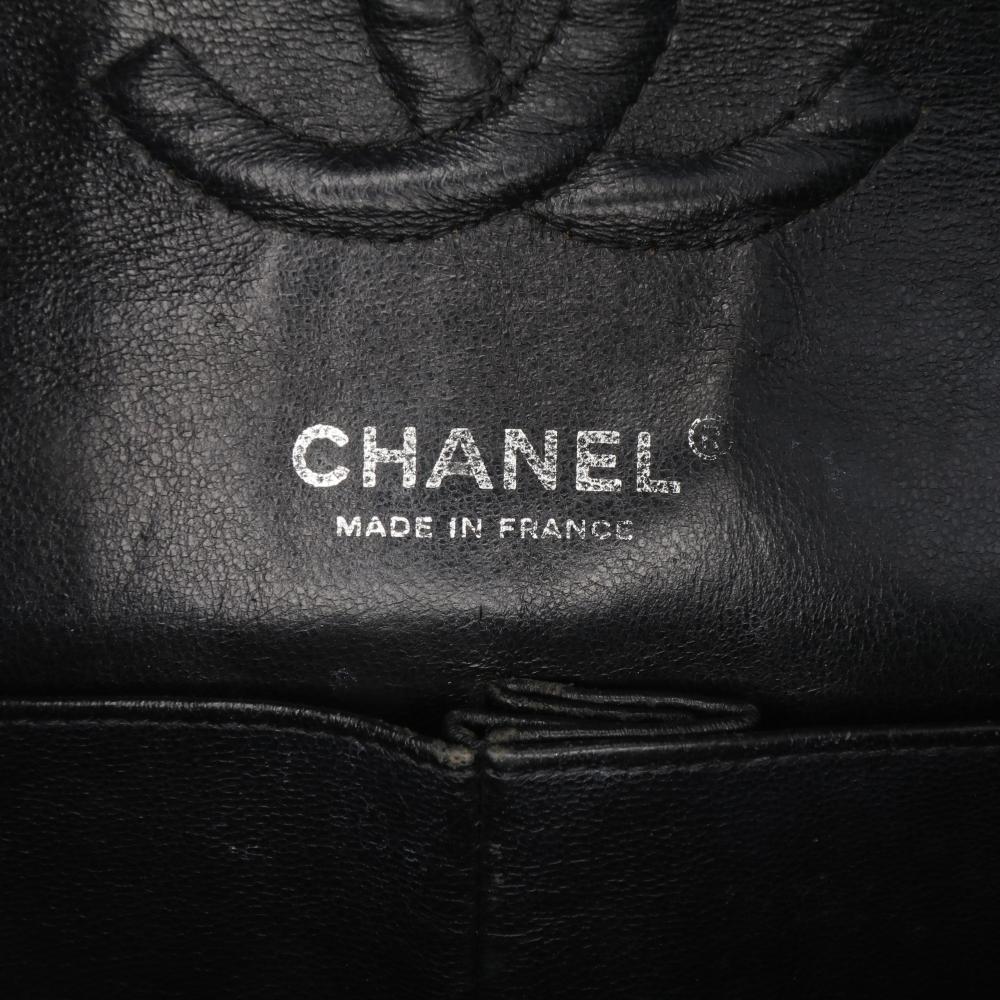 Black Leather Chanel Flap Bag