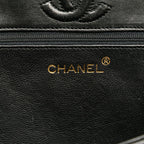 Black Leather Chanel Flap Bag