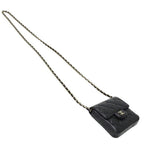 Black Leather Chanel Shoulder Bag