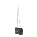 Black Leather Chanel Crossbody Bag