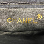 Black Leather Chanel Shoulder Bag